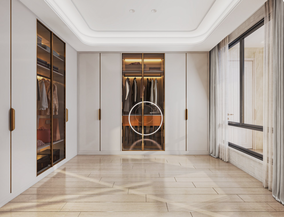 现代港式轻奢平层设计-9