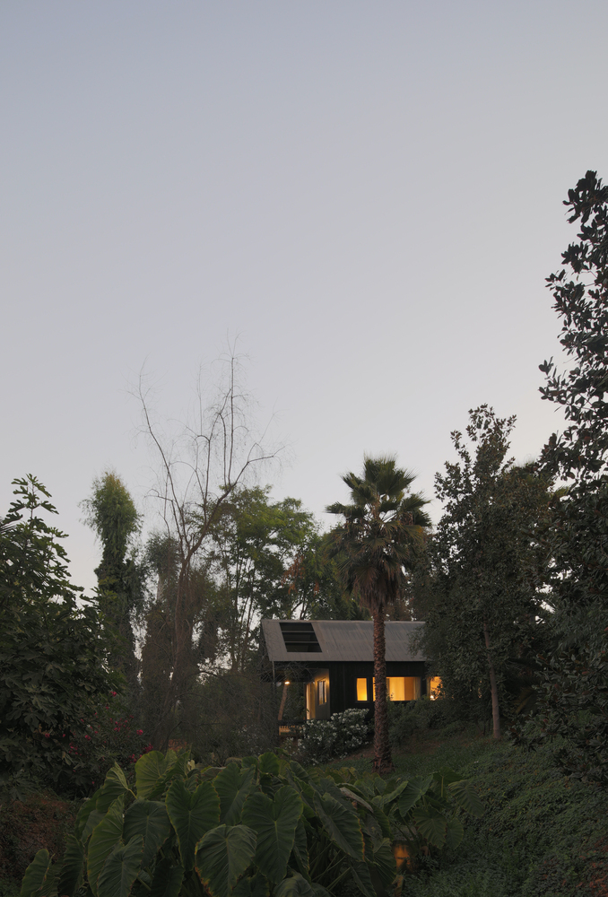 智利红木森林中的周末度假屋-29