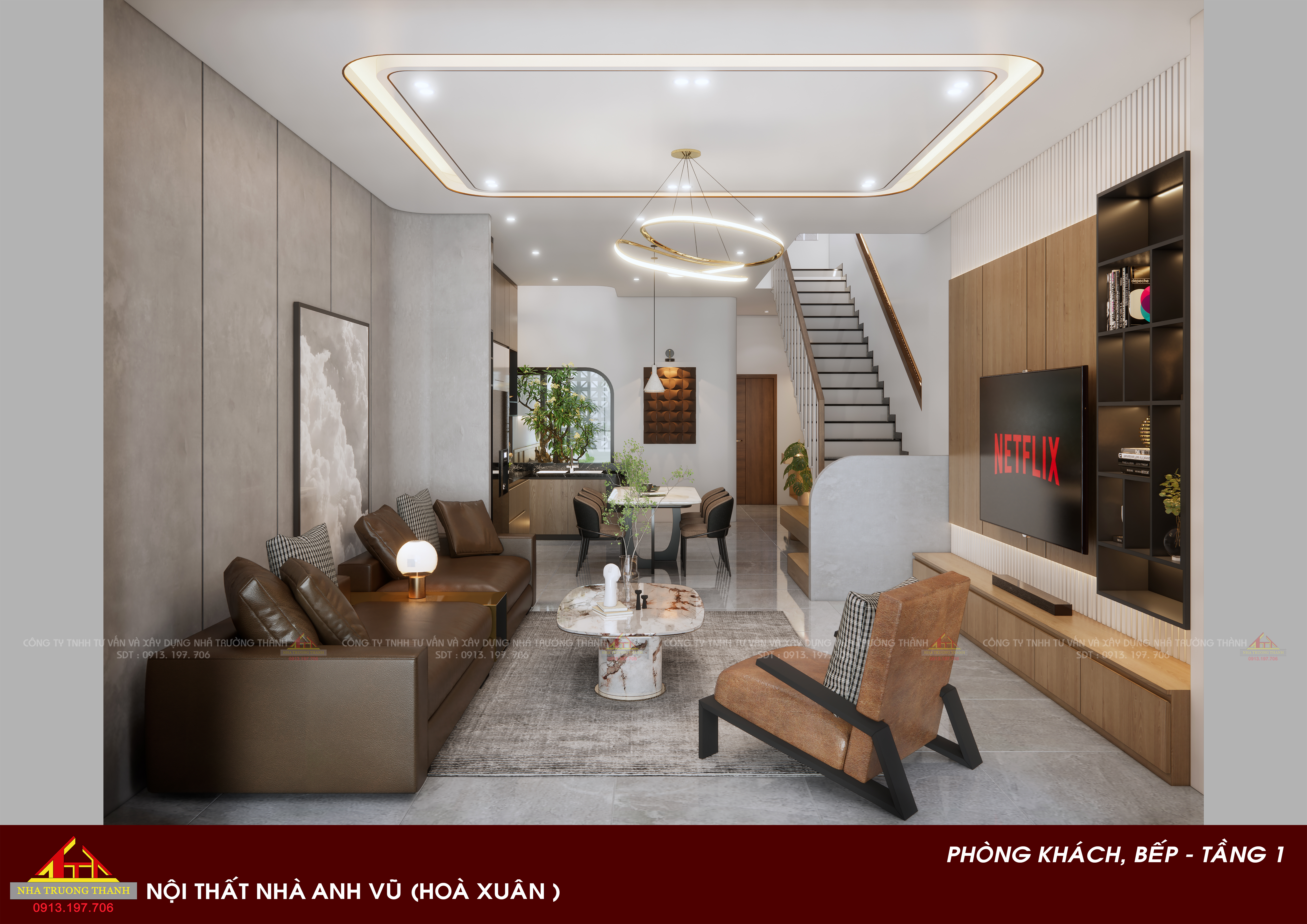 Nội thất nhà anh Vũ (Hòa Xuân, Đà Nẵng )-0