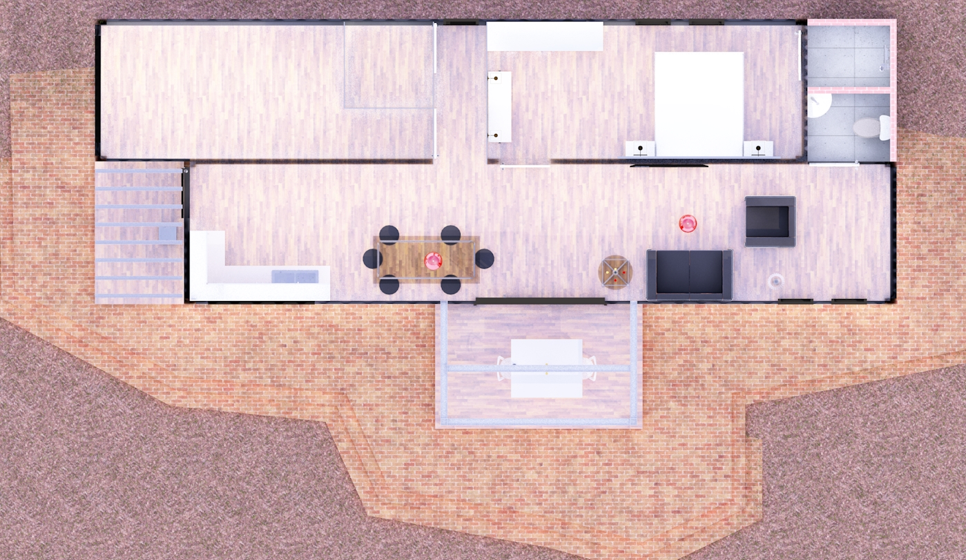 极简主义小木屋 | KONGLOMERATE 建筑事务所的“盒子 4”概念设计-11