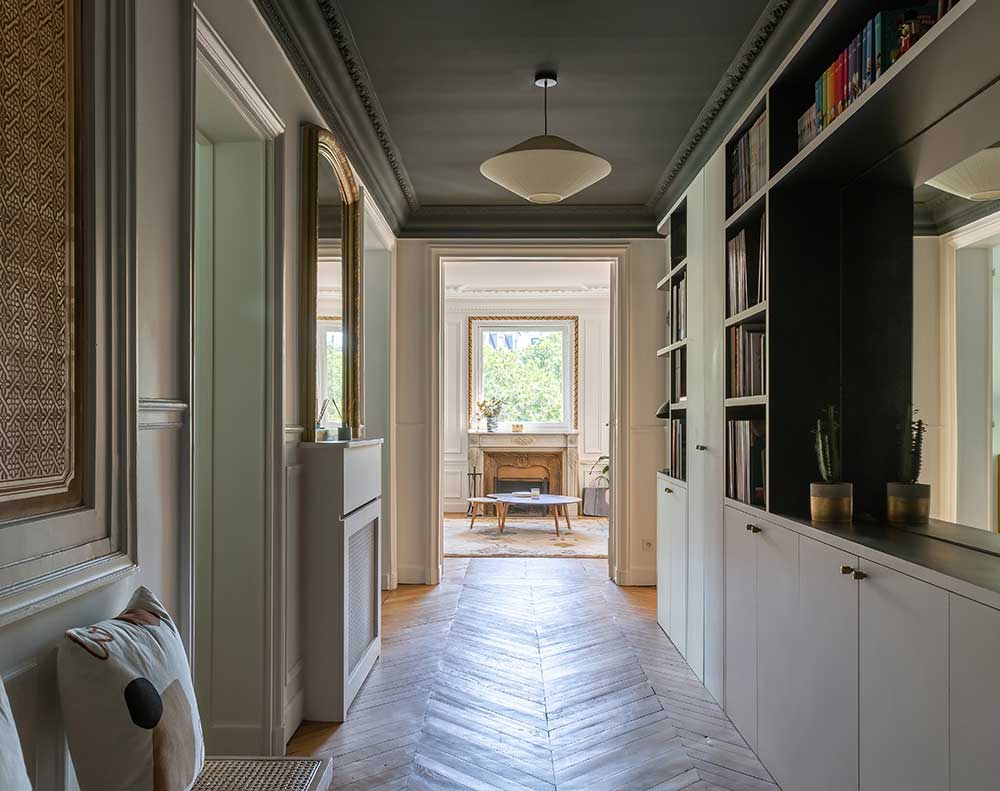 巴黎 16 区优雅公寓设计，展现深色调的独特魅力-13