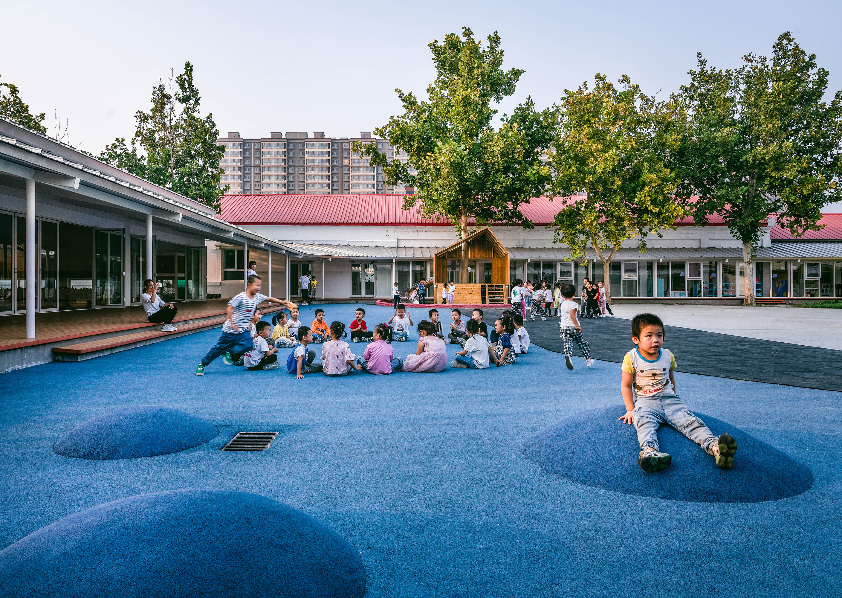 探学环  献县阳光幼儿园:环廊将新旧空间串联丨中国河北丨众建筑-21