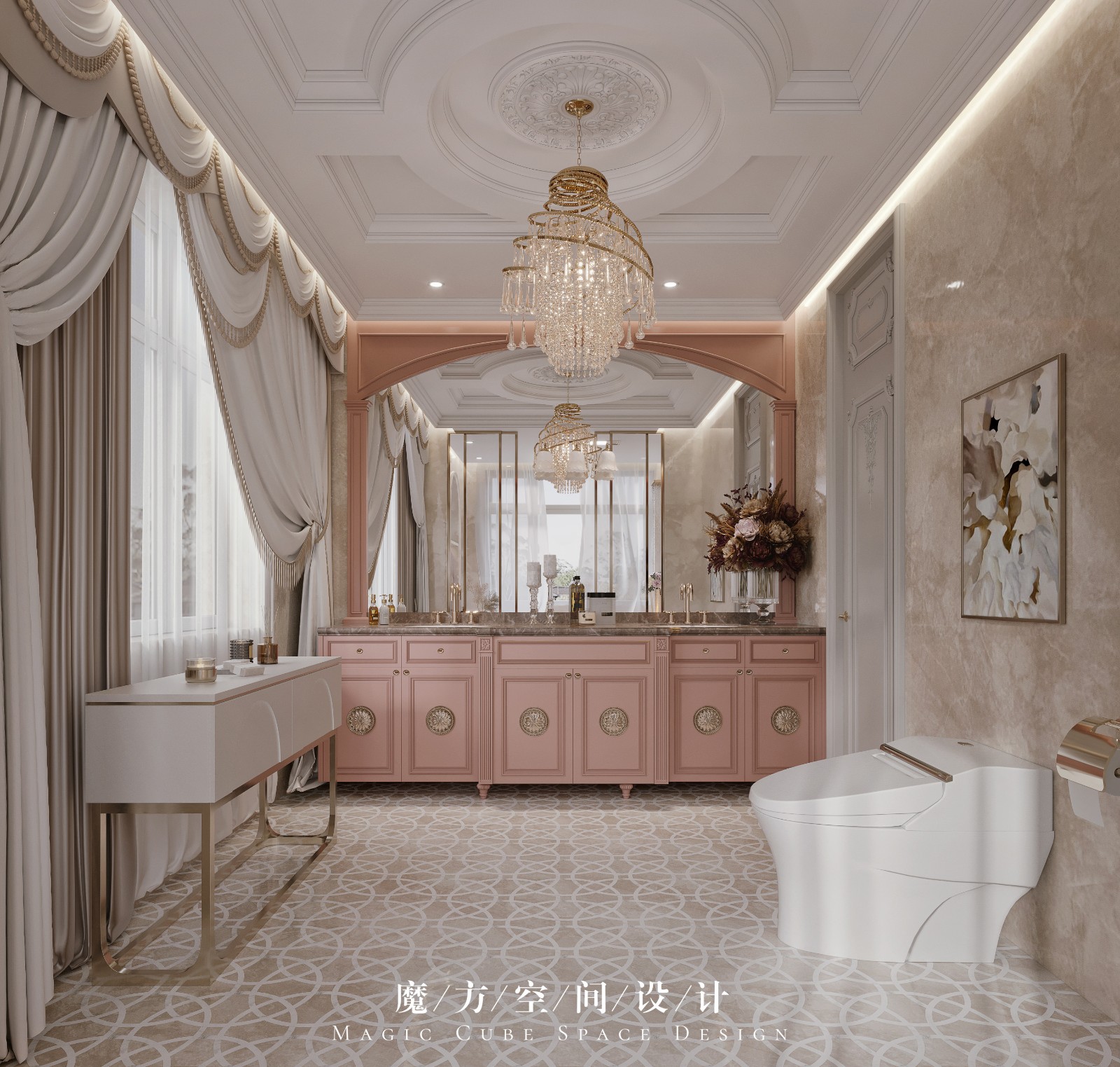 法式轻奢别墅项目丨中国天津丨魔方空间设计-32