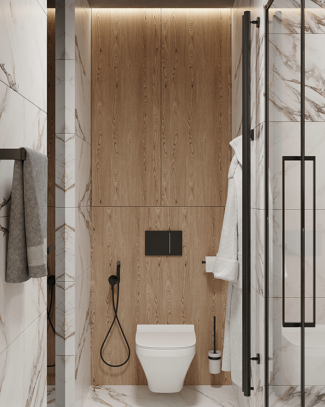 160㎡高级灰色系公寓设计-10