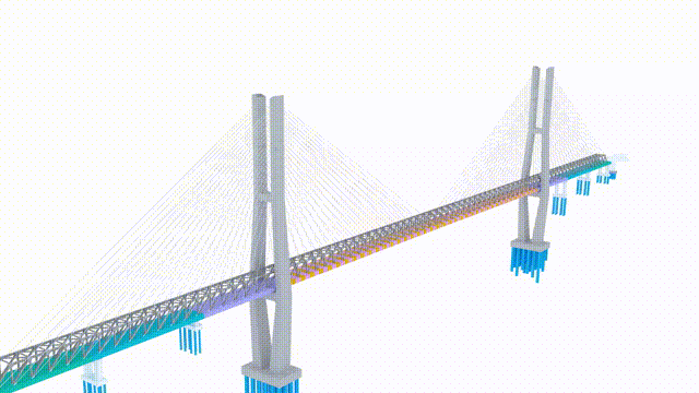 汉江之侧起云峰!国内最大跨度梁桁组合结构斜拉桥首塔封顶-48