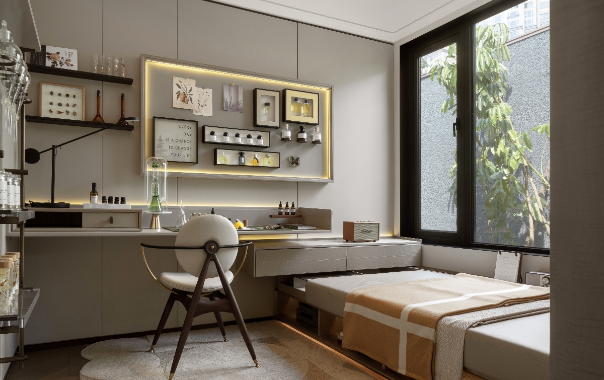 简约的形态，柔美的线条，将现代艺术审美融入空间-3