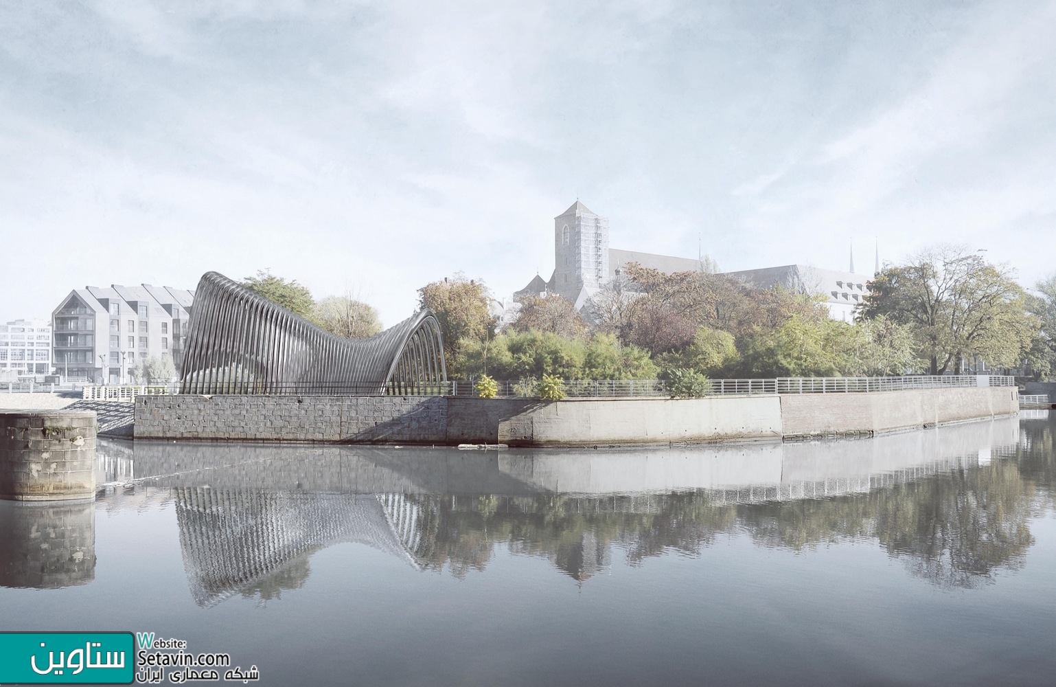 钢结构拱形展馆NAWA丨波兰弗罗茨瓦夫丨Oskar Zieta团队-14