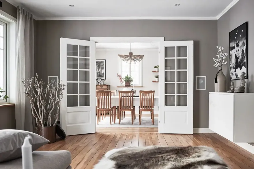 瑞典雪中明亮乡村别墅-5