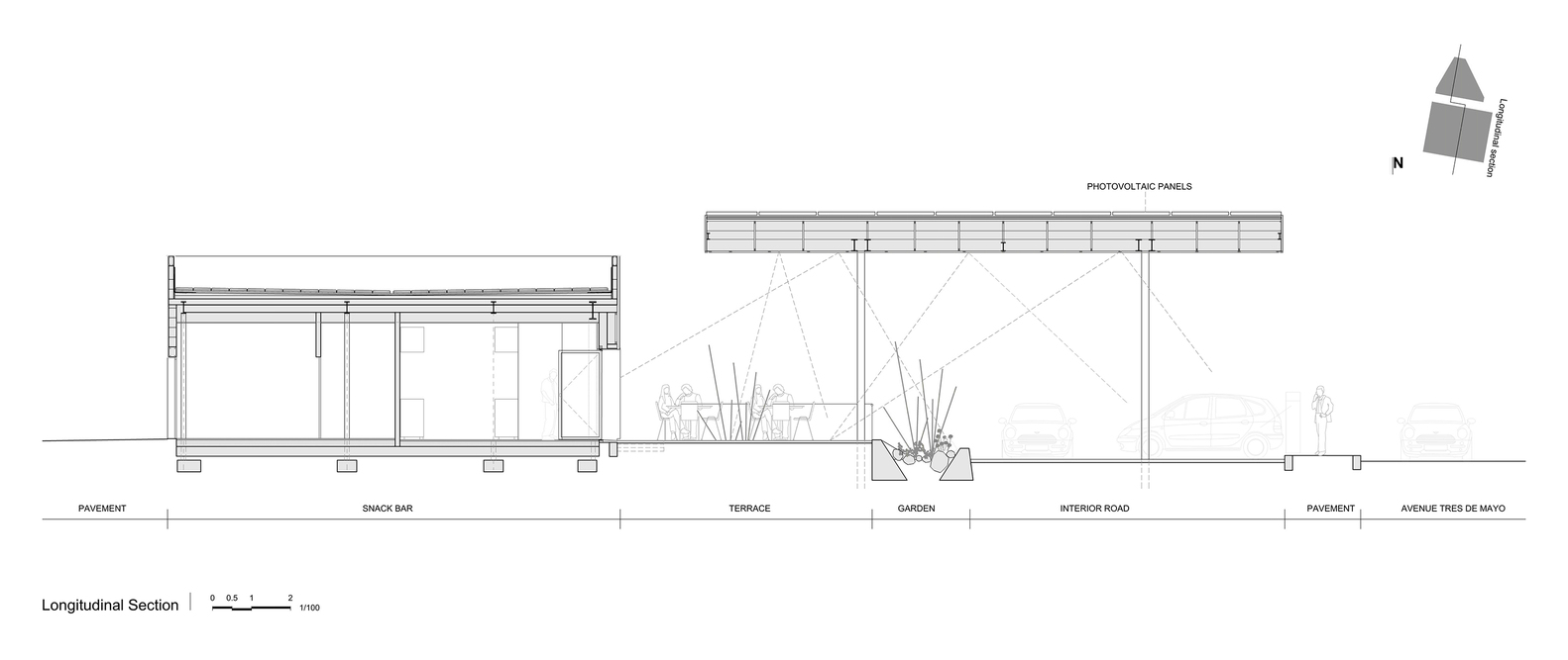 光影交织的电动汽车充电站-19