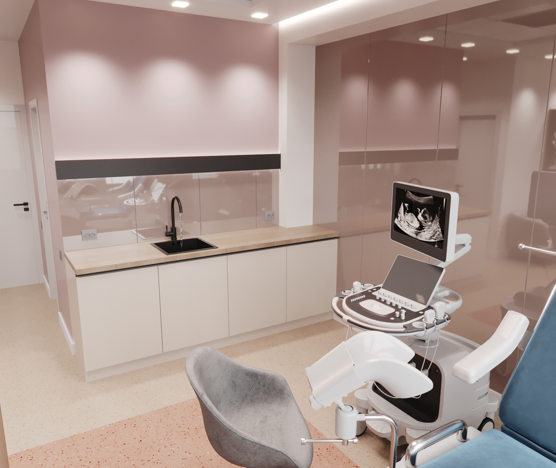 “Erebuni” 妇产科诊所检查室室内设计与规划丨亚美尼亚丨Design_14,Narek Azaryan-16