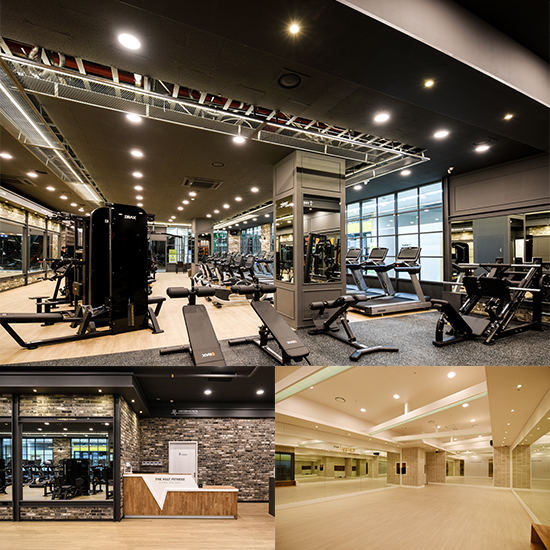 极简黑白色调的 157 平米健身中心设计-1