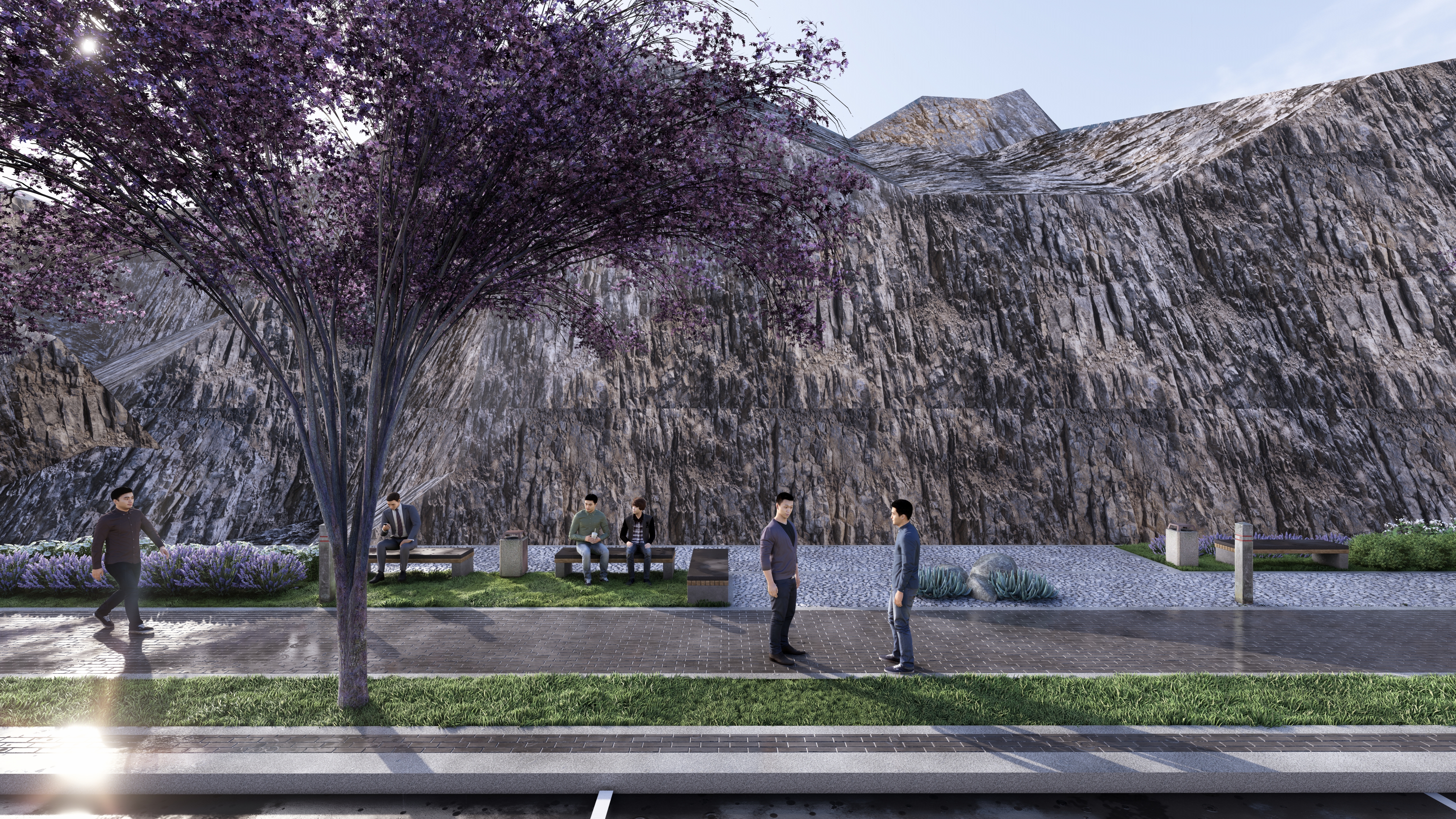 Public realm proposals - Abha main roads-12