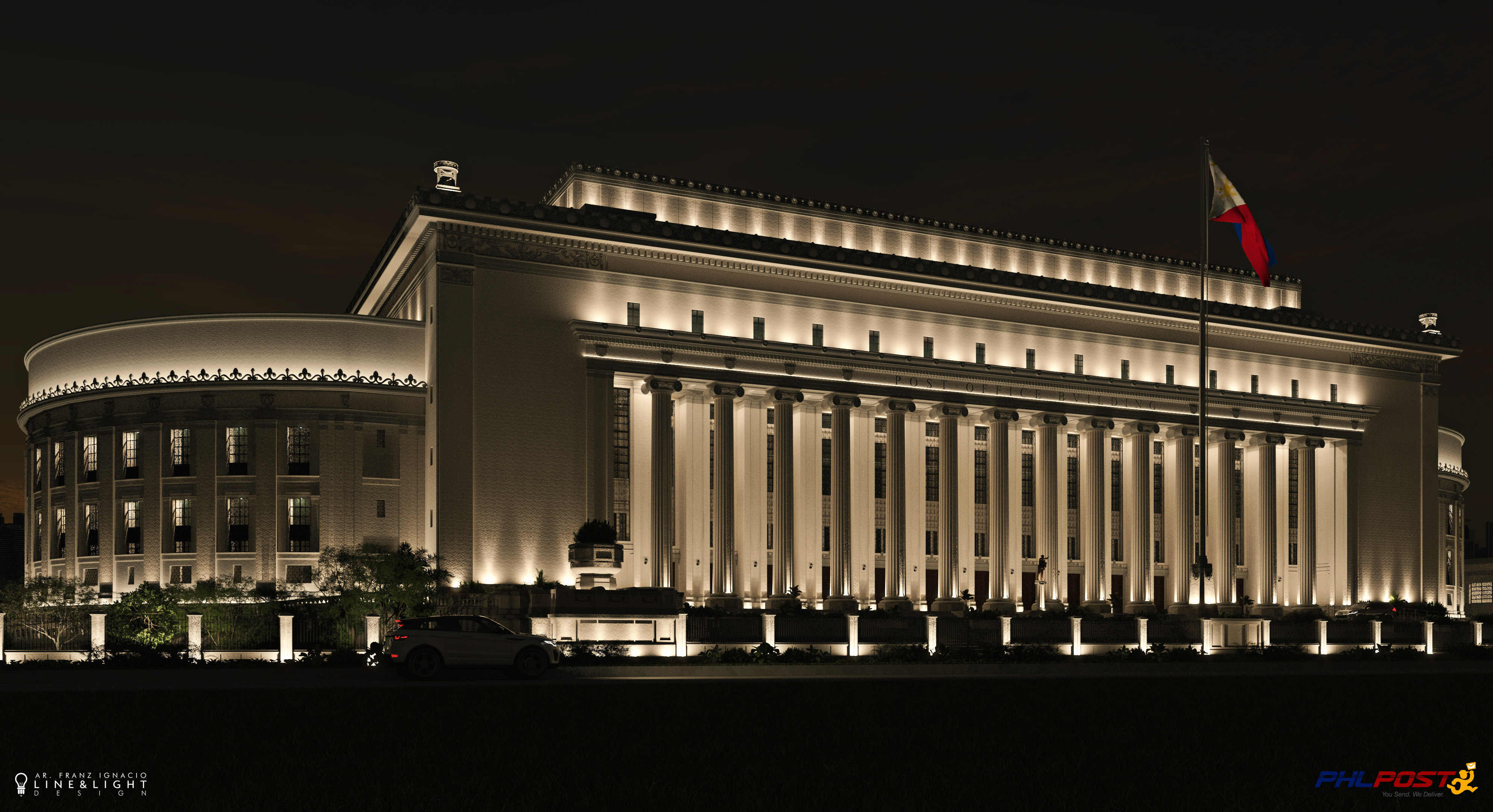 Manila Central Post Office Buidling - Night Renders-0