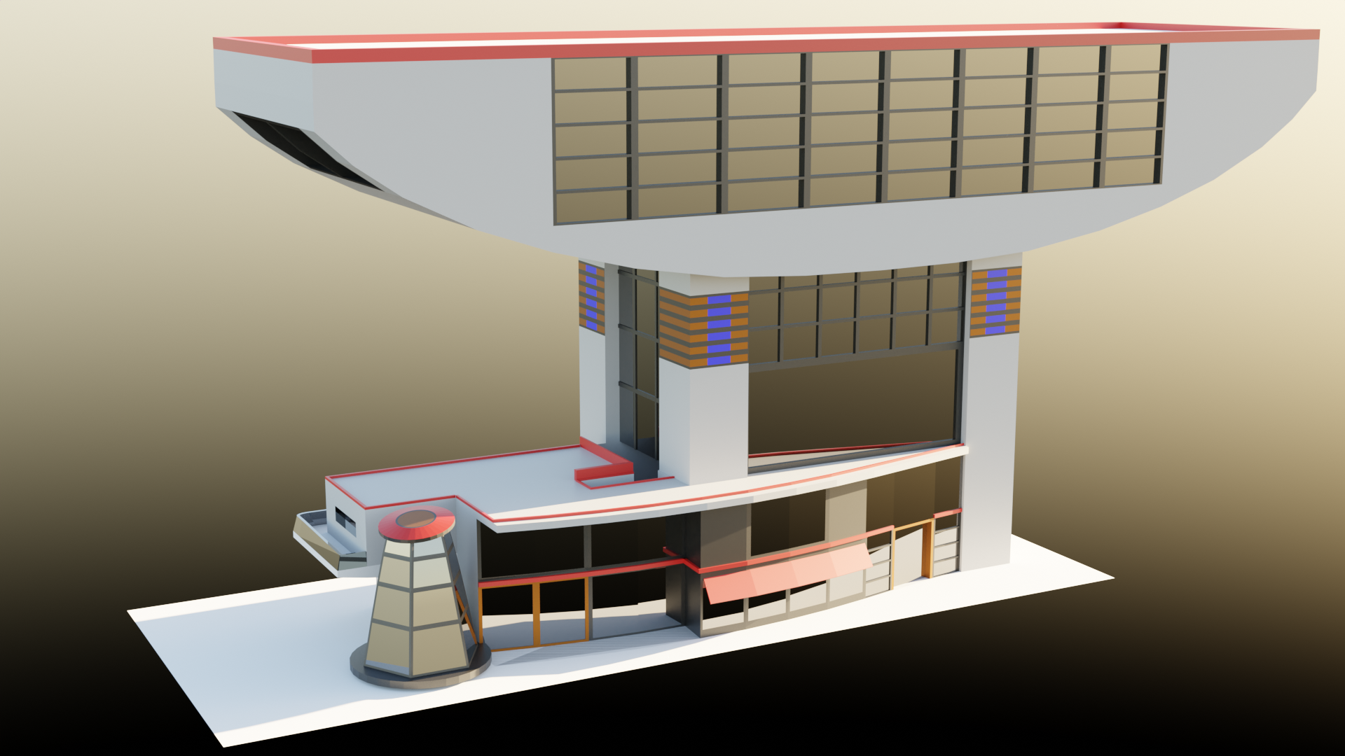 Architectural exterior & interior design.-4