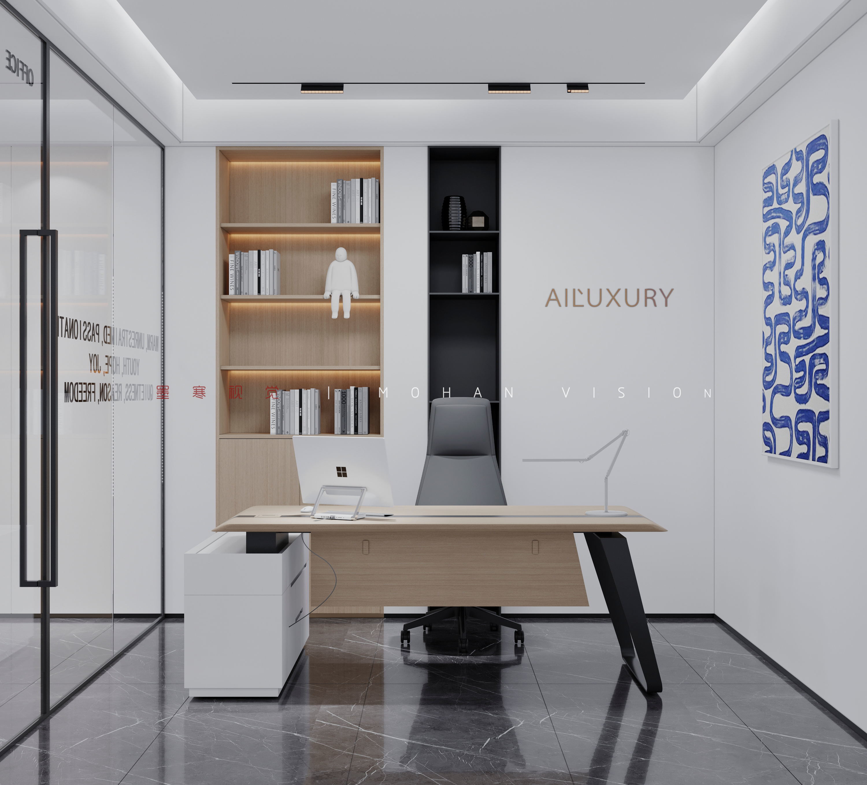 AILUXURY | 墨寒设计 | 极简奢华的空间艺术-16