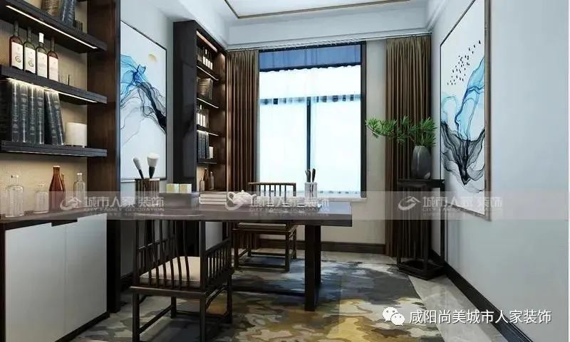 美域熙湖 170㎡新中式美学解读,传统与现代的完美融合-21