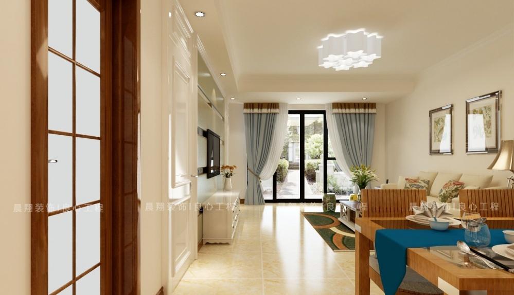 首创暖山 105㎡简欧三居室 温馨明亮空间设计-6