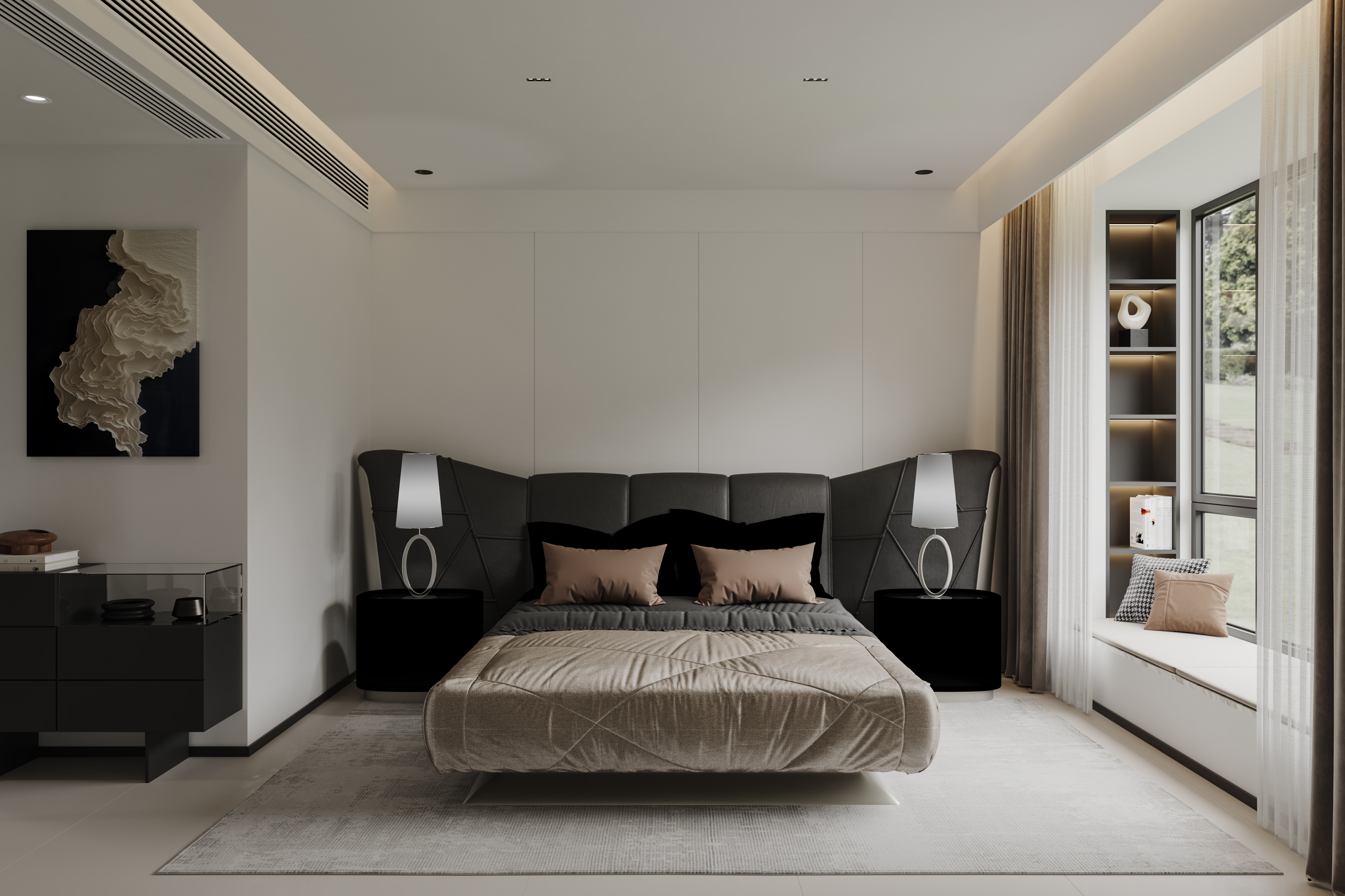 极简黑白平层案例-艺米效果图-6