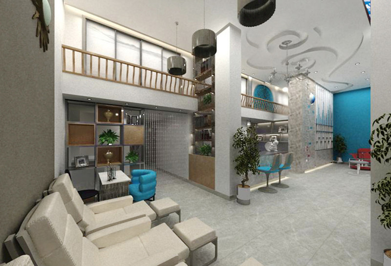 美容院室内设计案例效果图-2