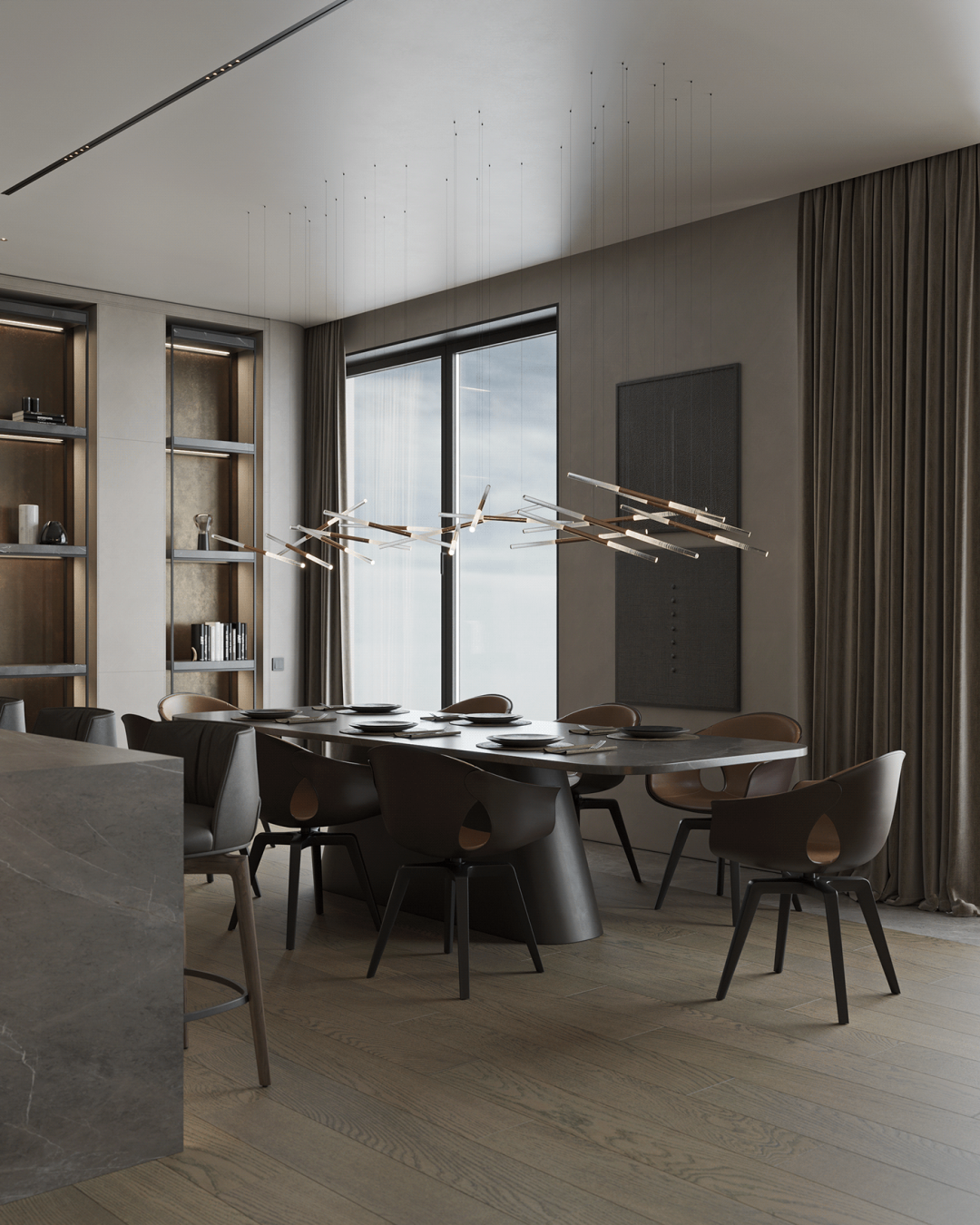 低调奢华的顶层公寓设计丨Diana Stoieva-10