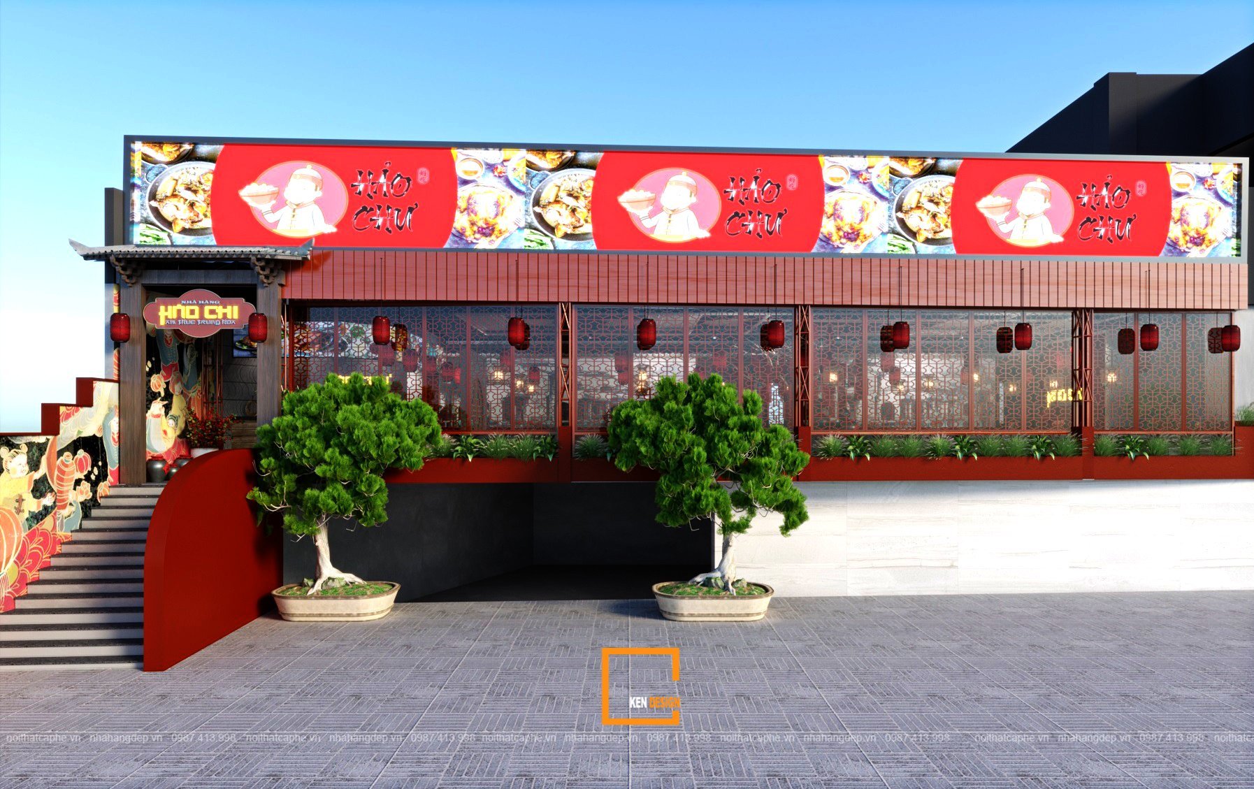 Cùng KenDesign thiết kế 2 mẫu nhà hàng Trung Hoa-7