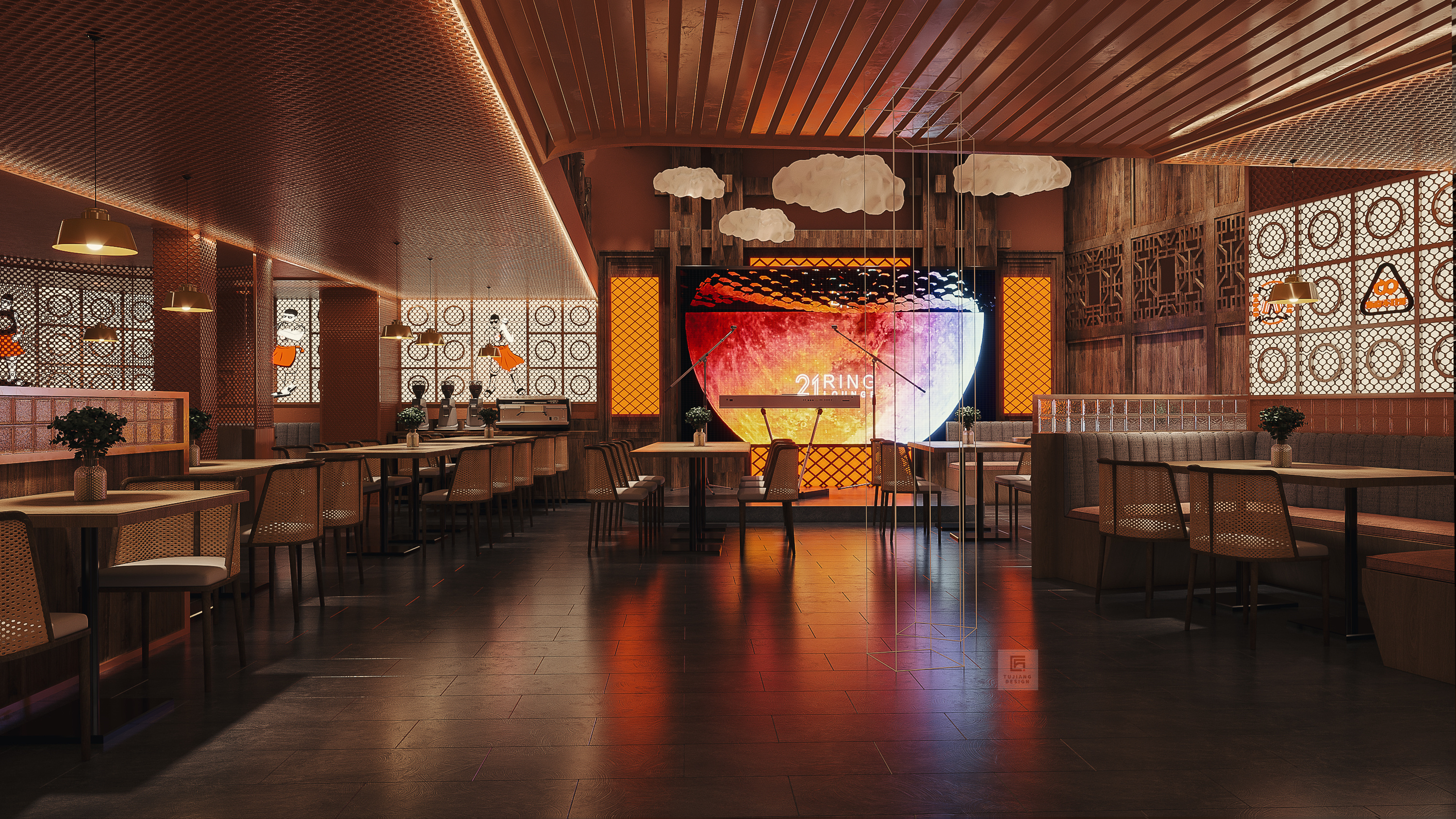 精酿+美食+音乐，娱乐餐厅设计-1