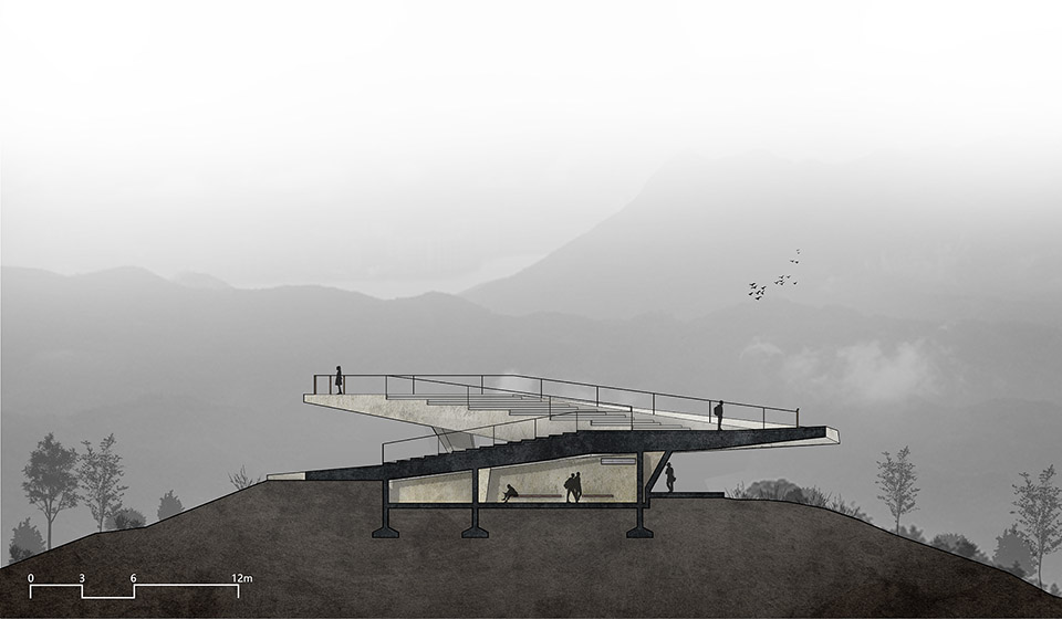 深圳梅沙尖城市看台丨中国深圳丨line+建筑事务所-26