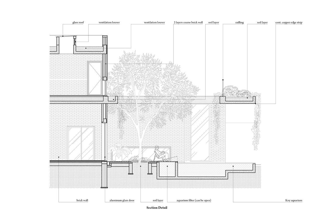 Mạo Khê House - Ngôi nhà gạch đỏ với không gian xanh bao phủ | HGAA-43