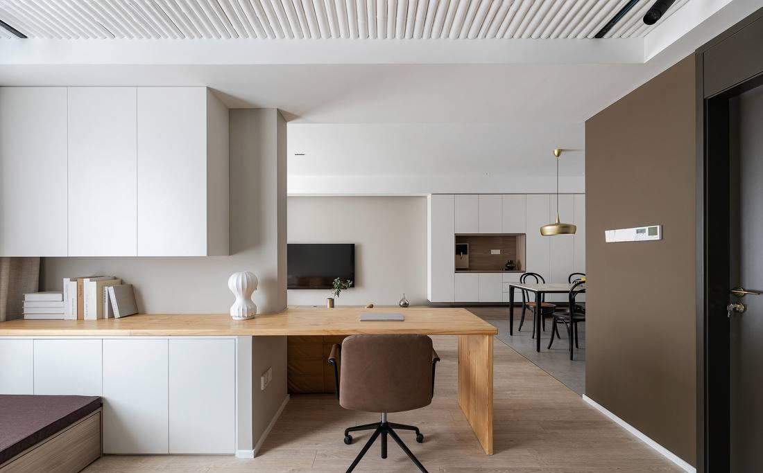 89㎡小三居现代简约设计-51