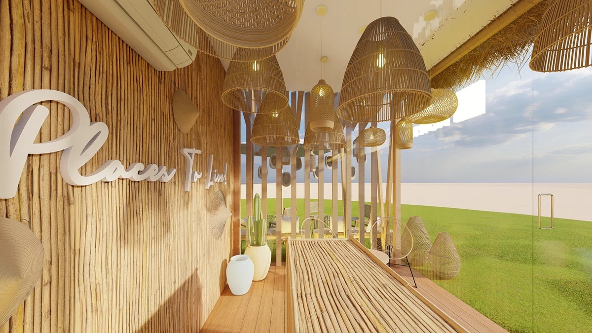 超有氛围的商业户外露营地屋美陈 网红打卡地展陈设计-5