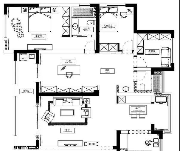 常州 140㎡港式家居,自然与时尚的完美融合-23