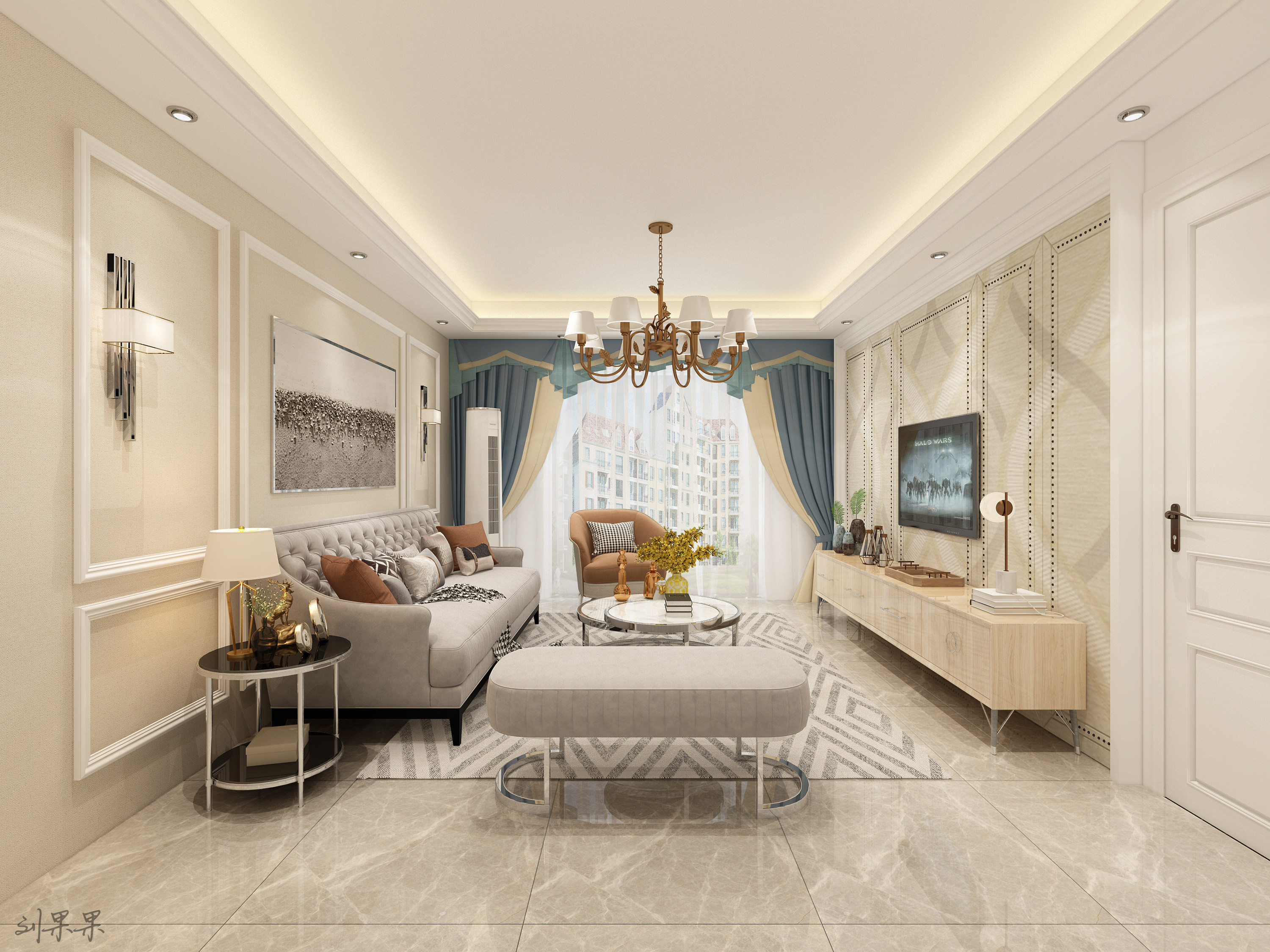 自然原木的简约欧风设计-9