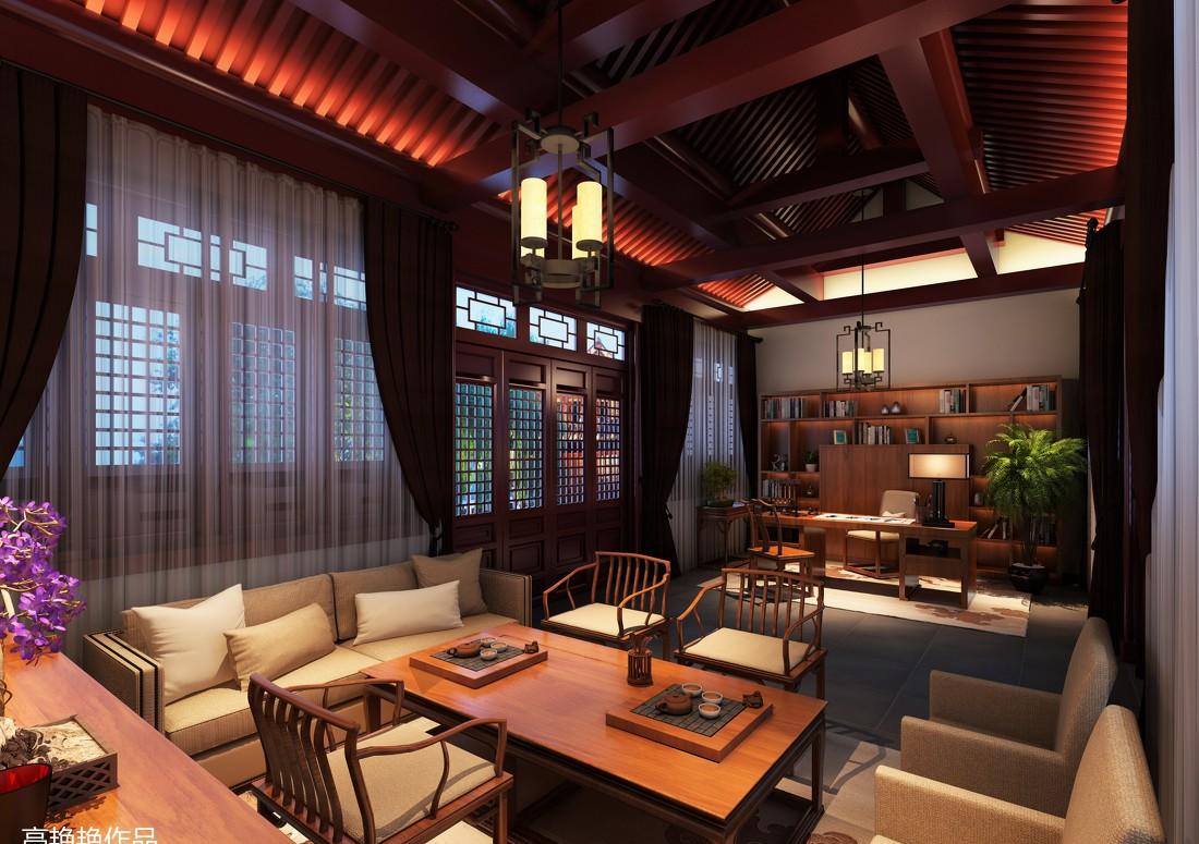 隆安寺副会长办公室会议厅 禅意与现代融合-10