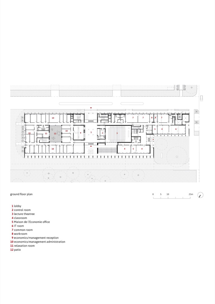 法国佩萨克大学校园经济大厦 H 楼丨Marjan Hessamfar 和 Joe Vérons 建筑师协会-37