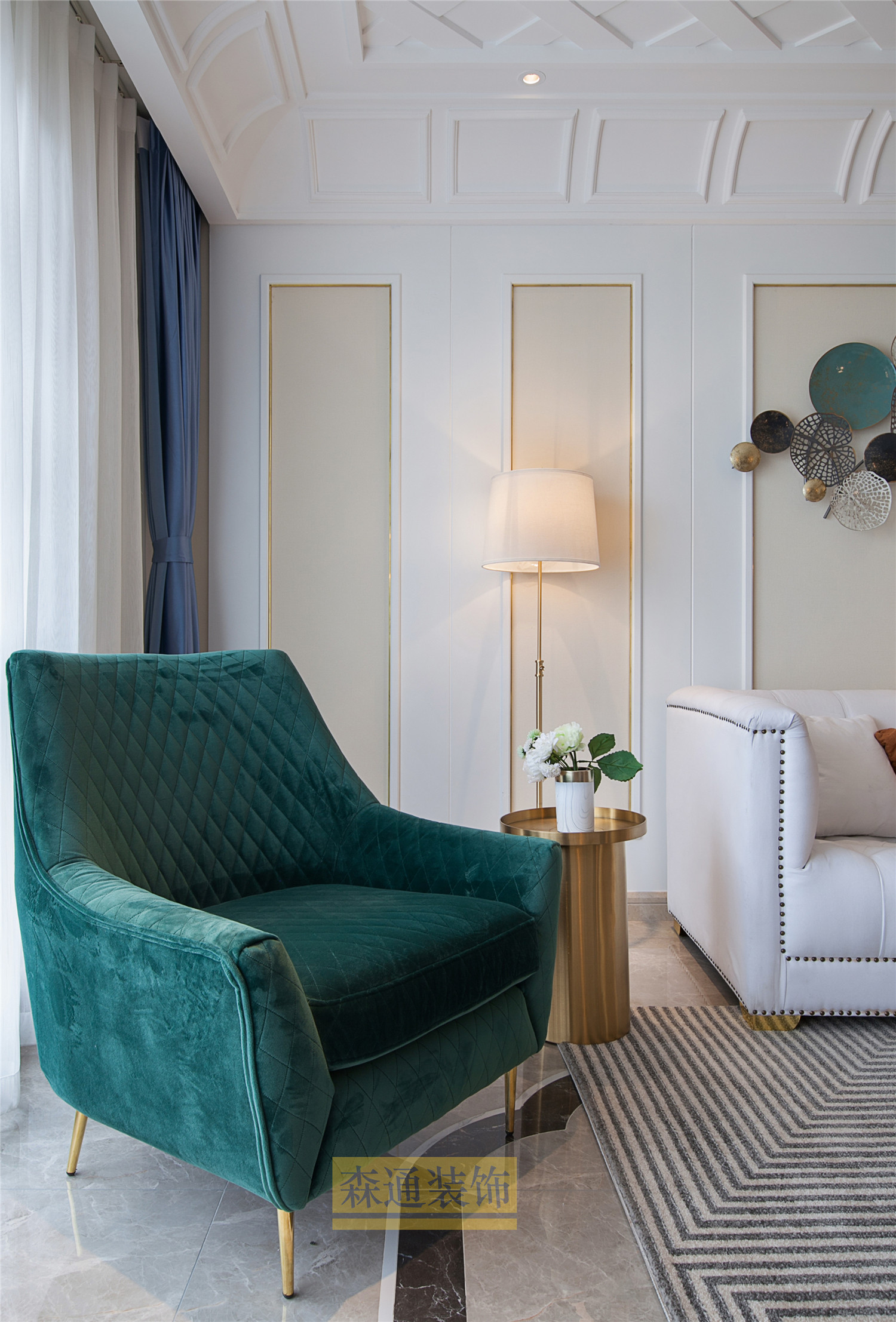 昆明海埂悦府轻美风格三室两厅设计-11