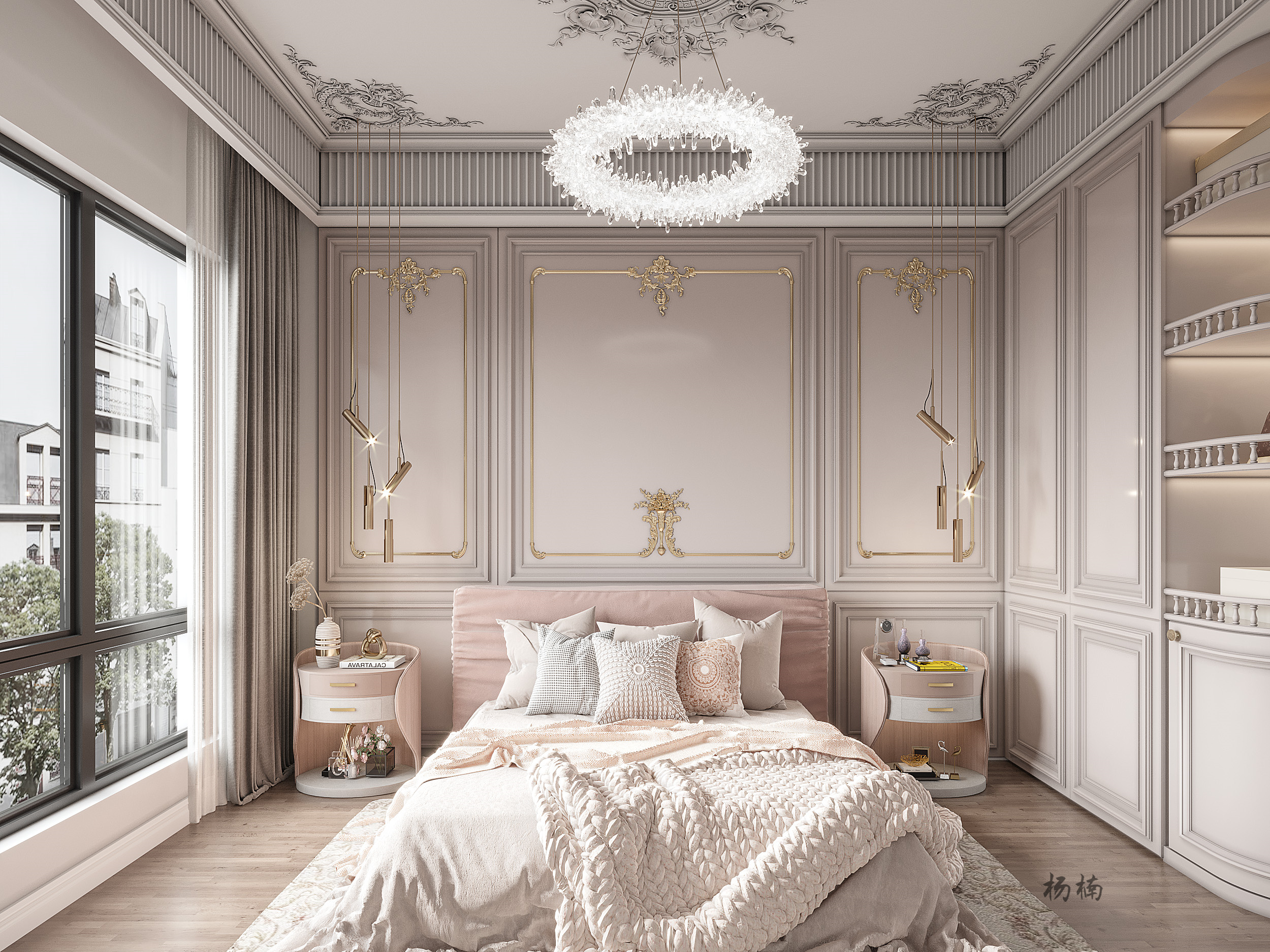 法式轻奢平层设计案例-12