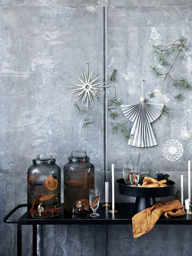 黑色圣诞装饰,尽显空间优雅-19