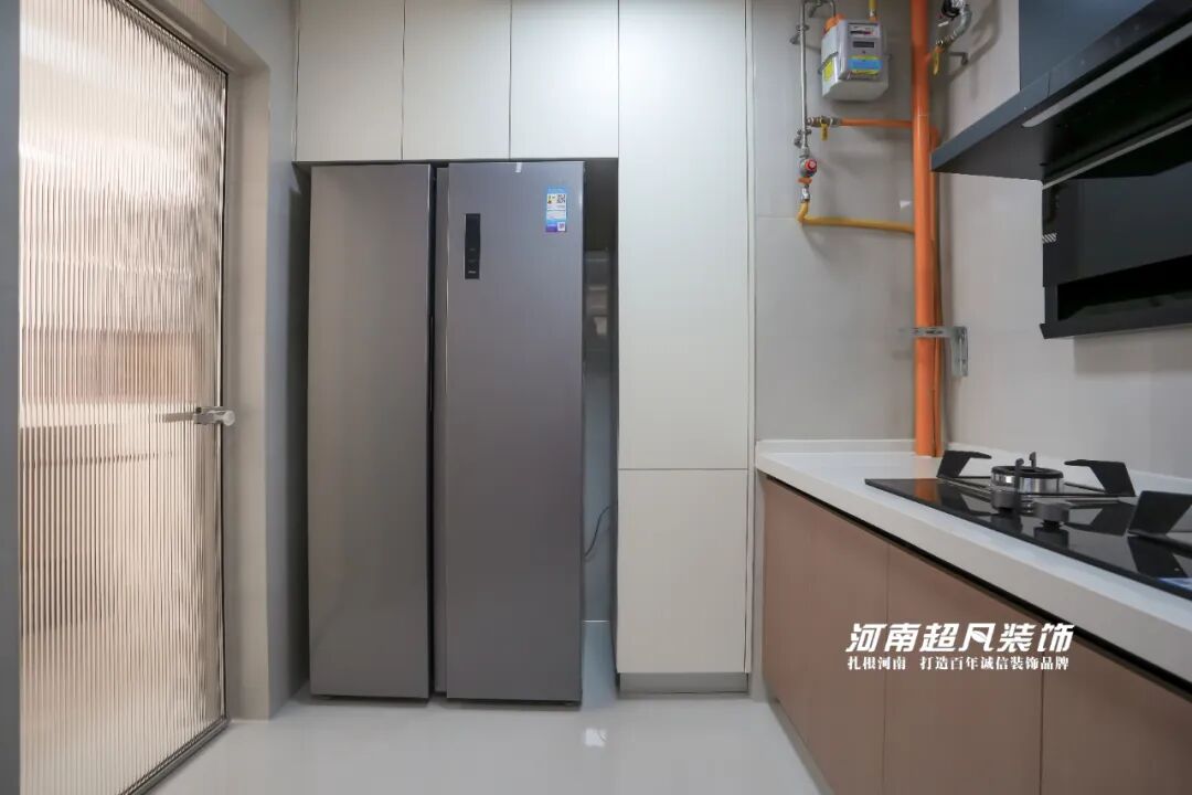 完工首发丨二七区名门橙邦·悦橙苑，124平现代风格，色彩纯粹简约大气-94