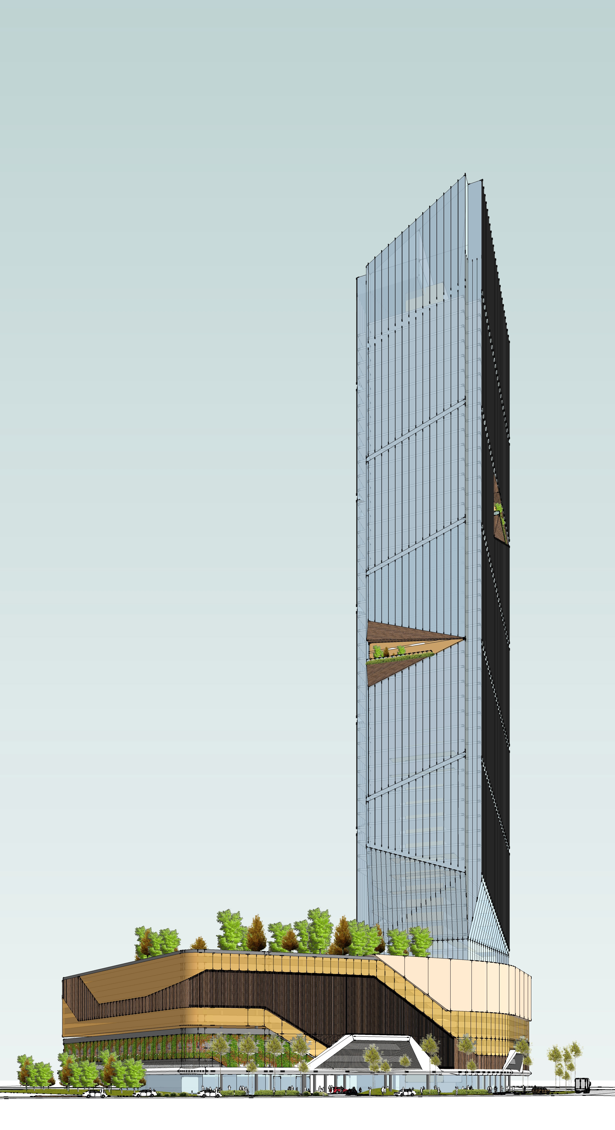 混搭风开发与总体规划 | 多业态综合体设计展示-34