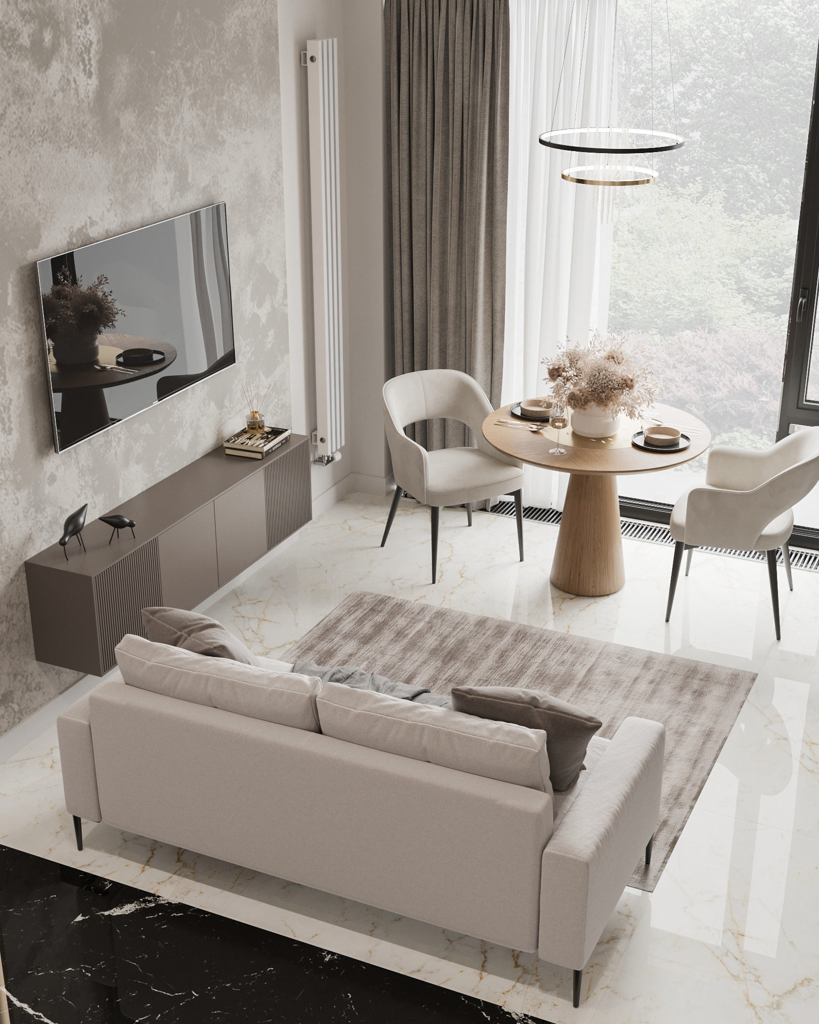 米色房屋室内设计-7