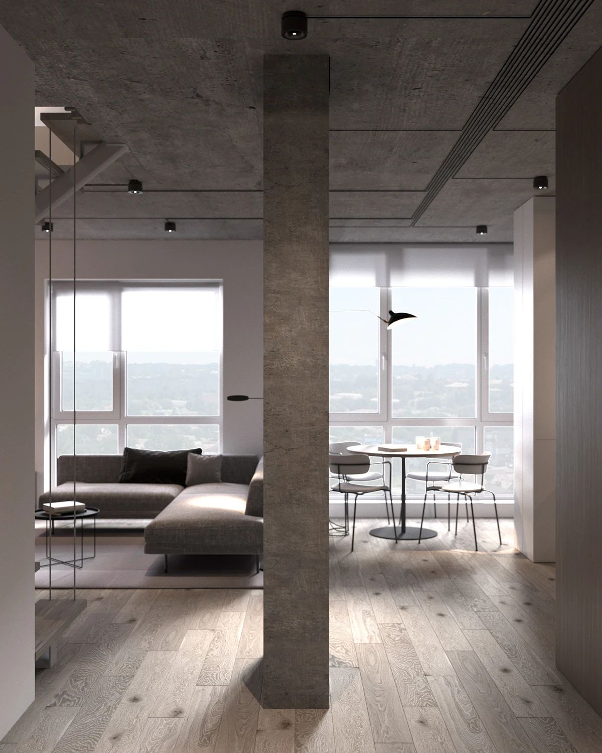 红绿撞色两室一厅丨Oleksandra Teslia-61