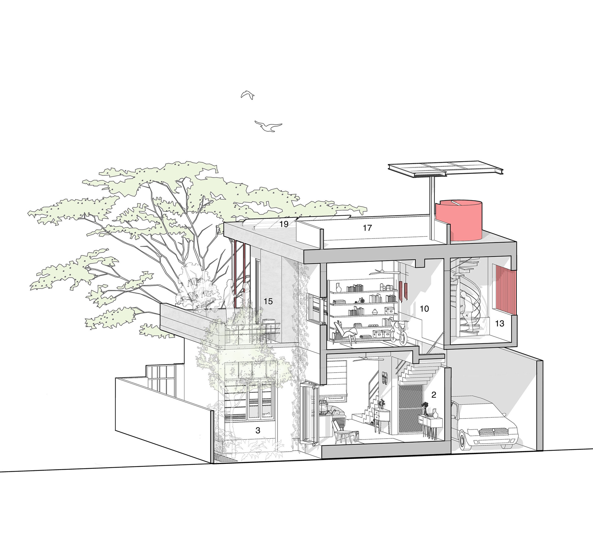 饱经风霜的房子丨印度班加罗尔丨Kamat & Rozario Architecture-29