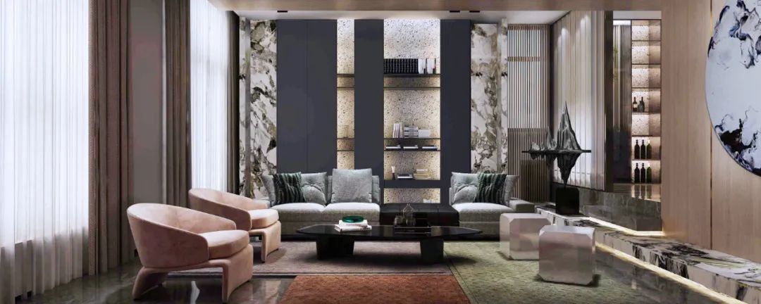 定兴私宅 | 后现代轻奢风格的慢生活空间-43