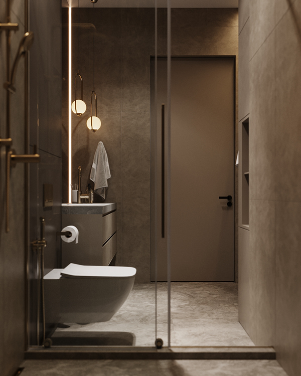 暖棕色系公寓设计 超有质感！-16