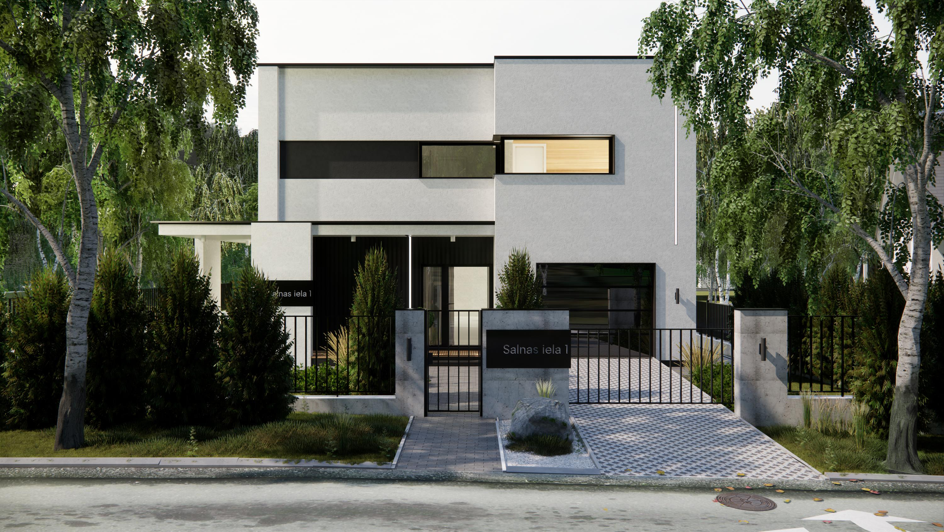 现代简约风白色住宅丨拉脱维亚丨Den Talovyra-30