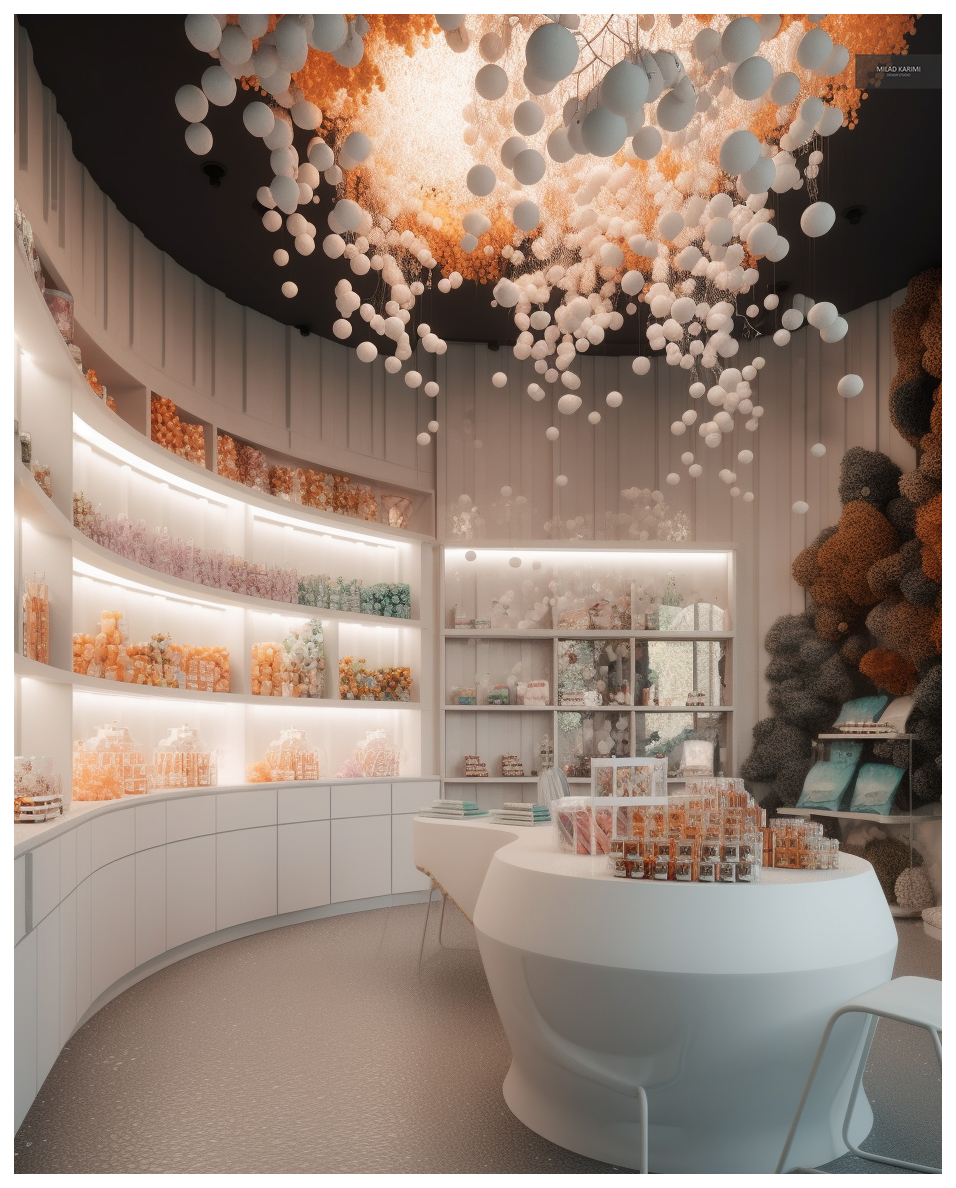 Candy shop interior design sketches-6