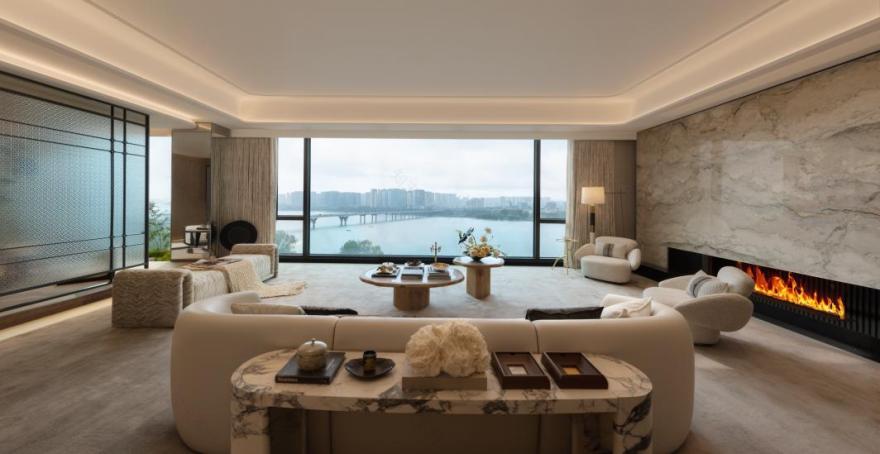 长沙中海阅湘台288㎡&253㎡样板间丨中国长沙丨硬装矩阵纵横,软装矩阵鸣翠MIX-44