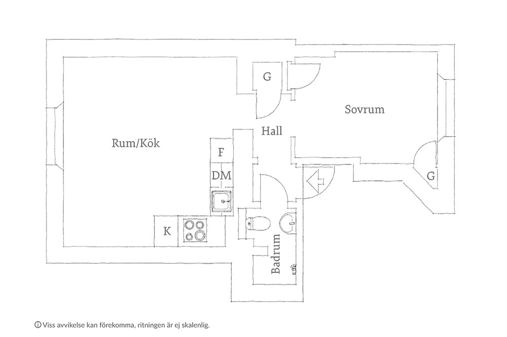 瑞典 38 平米温暖公寓，黑色与棕色调的完美融合-24