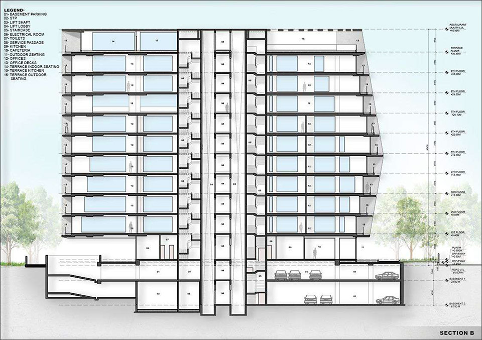 Magnus办公大楼丨印度丨Sanjay Puri Architects-51