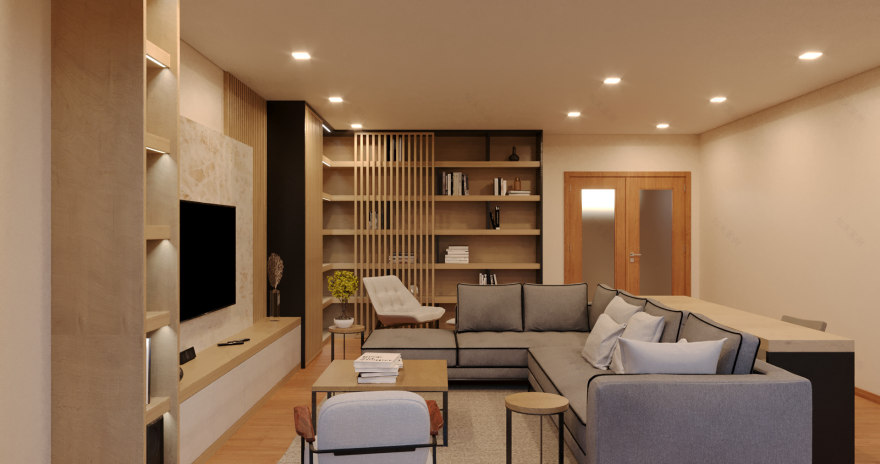 Sala Barcelos | Design de Interiores & Visualização 3D-2